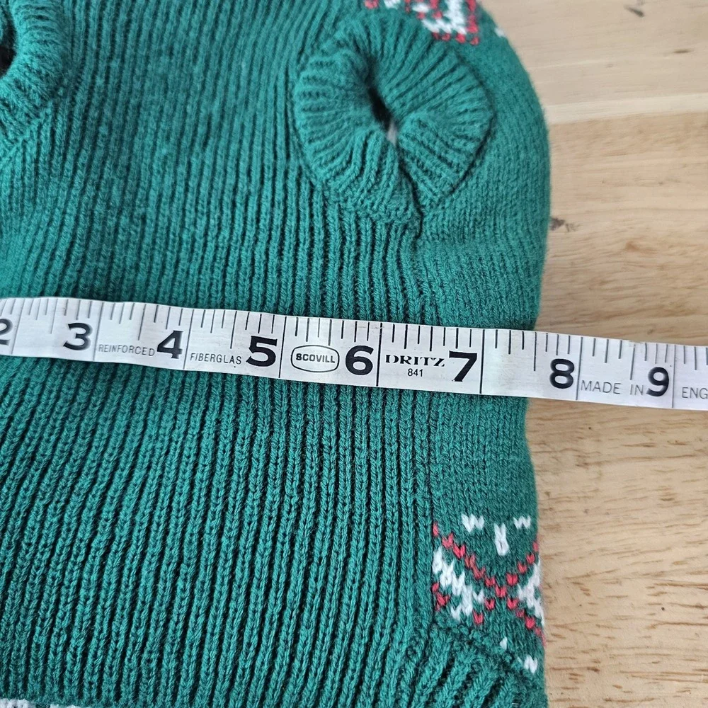 Naughty Nice I‎ Tried Therapy Dog Christmas Sweater Green Holiday Pet Clothes